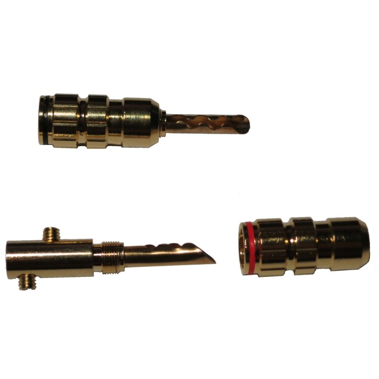 Banana Plugs Gold T1